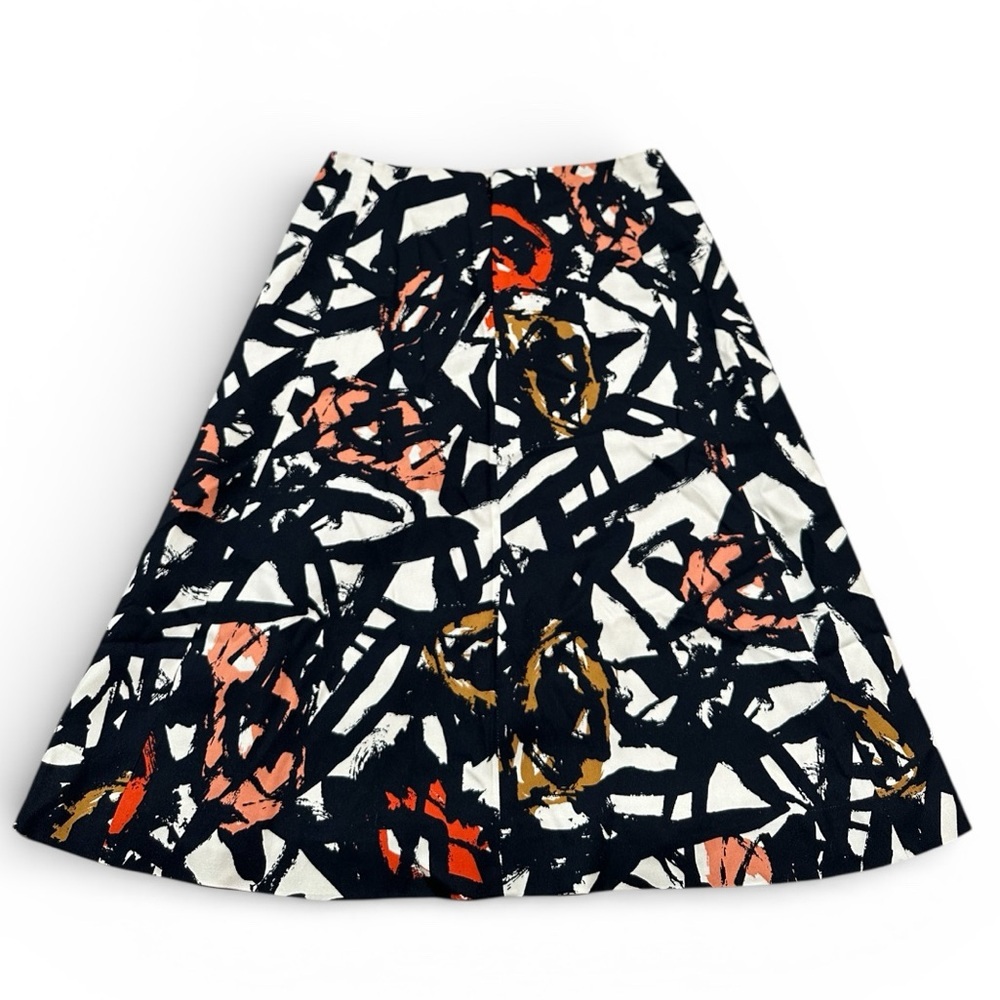 J.Crew Women’s Silk Wool A-Line Abstract Print Skirt, Size 0